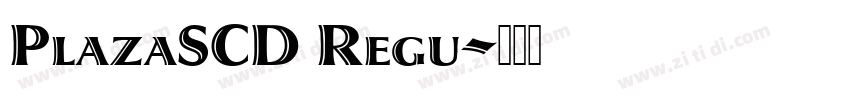 PlazaSCD Regu字体转换